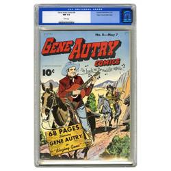 Gene Autry Comics #8 Mile High pedigree (Fawcett, 1943) Gene Autry Comics #8 Mile High pedigree (Faw