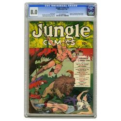 Jungle Comics #1 (Fiction House, 1940) CGC VF 8.0 Off-w Jungle Comics #1 (Fiction House, 1940) CGC V
