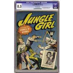 Jungle Girl #1 (Fawcett, 1942) CGC VF+ 8.5 Off-white pa No lot. [BR][BR]Important notice: