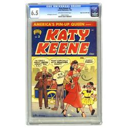 Katy Keene #2 Mile High pedigree (Archie, 1950) CGC FN+ Katy Keene #2 Mile High pedigree (Archie, 19