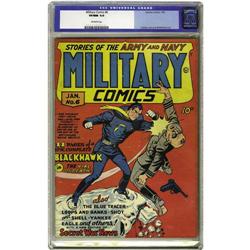 Military Comics #6 (Quality, 1942) CGC VF/NM 9.0 Off-wh Military Comics #6 (Quality, 1942) CGC VF/NM