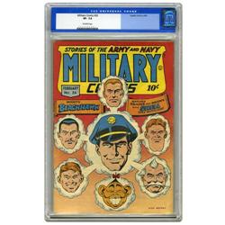 Military Comics #26 (Quality, 1944) CGC VF- 7.5 Off-whi Military Comics #26 (Quality, 1944) CGC VF- 