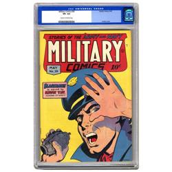 Military Comics #39 (Quality, 1945) CGC VF+ 8.5 Cream t Military Comics #39 (Quality, 1945) CGC VF+ 