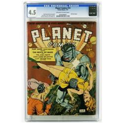 Planet Comics #13 (Fiction House, 1941) CGC VG+ 4.5 Off Planet Comics #13 (Fiction House, 1941) CGC 