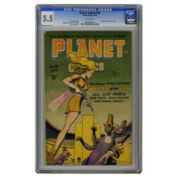 Planet Comics #38 (Fiction House, 1945) CGC FN- 5.5 Whi Planet Comics #38 (Fiction House, 1945) CGC 