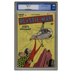 Plastic Man #15 Mile High pedigree (Quality, 1949) CGC Plastic Man #15 Mile High pedigree (Quality, 