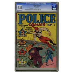 Police Comics #2 (Quality, 1941) CGC VG+ 4.5 White page Police Comics #2 (Quality, 1941) CGC VG+ 4.5