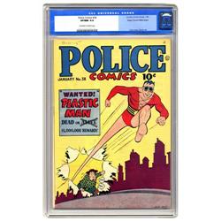 Police Comics #38 Mile High pedigree (Quality, 1944) CG Police Comics #38 Mile High pedigree (Qualit