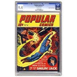 Popular Comics #63 Mile High pedigree CGC NM 9.4 Popular Comics #63 Mile High pedigree (Dell, 1941) 