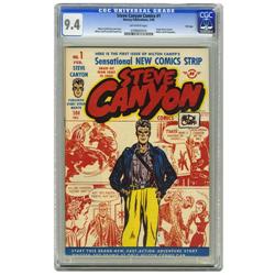 Steve Canyon #1 File Copy (Harvey, 1948) CGC NM 9.4 Off Steve Canyon #1 File Copy (Harvey, 1948) CGC