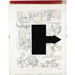 Sergio Aragones - Mad Follies #3 Page Original Art (EC, Sergio Aragones - Mad Follies #3 Page Origin