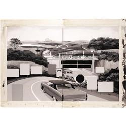 Bob Clarke - Mad #126 Page Original Art, Group of 2 (EC Bob Clarke - Mad #126 Page Original Art, Gro