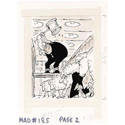 Paul Coker Jr. - Mad #185 and 200 Page Original Art, Gr Paul Coker Jr. - Mad #185 and 200 Page Origi