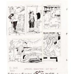 Paul Coker Jr. - Mad #212 and 283 Page Original Art, Gr Paul Coker Jr. - Mad #212 and 283 Page Origi