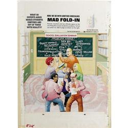 Al Jaffee - Mad #268 Fold-In Back Cover Original Art (E Al Jaffee - Mad #268 Fold-In Back Cover Orig