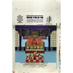 Al Jaffee - Mad #272 Fold-In Back Cover Original Art (E Al Jaffee - Mad #272 Fold-In Back Cover Orig