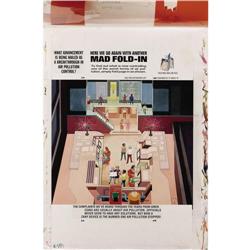 Al Jaffee - Mad #283 Fold-In Back Cover Original Art (E Al Jaffee - Mad #283 Fold-In Back Cover Orig