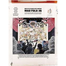 Al Jaffee - Mad #285 Fold-In Back Cover Original Art (E Al Jaffee - Mad #285 Fold-In Back Cover Orig