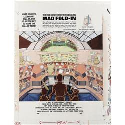 Al Jaffee - Mad #293 Fold-In Back Cover Original Art (E Al Jaffee - Mad #293 Fold-In Back Cover Orig