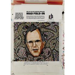 Al Jaffee - Mad #298 Fold-In Back Cover Original Art (E Al Jaffee - Mad #298 Fold-In Back Cover Orig