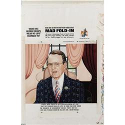 Al Jaffee - Mad #302 Fold-In Back Cover Original Art (E Al Jaffee - Mad #302 Fold-In Back Cover Orig