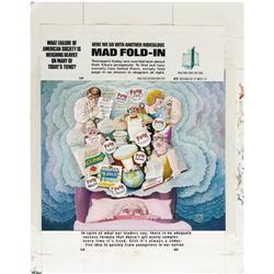 Al Jaffee - Mad #305 Fold-In Back Cover Original Art (E Al Jaffee - Mad #305 Fold-In Back Cover Orig