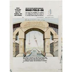 Al Jaffee - Mad #309 Fold-In Back Cover Original Art (E Al Jaffee - Mad #309 Fold-In Back Cover Orig