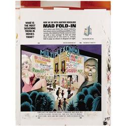 Al Jaffee - Mad Super Special #99 Fold-In Back Cover Or Al Jaffee - Mad Super Special #99 Fold-In Ba