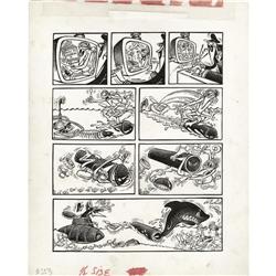 Antonio Prohias - Mad #253, "Spy vs Spy" Page Original Antonio Prohias - Mad #253, "Spy vs Spy" Page