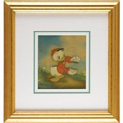 Donald Duck's Nephew Production Cel and Background Donald Duck's Nephew Production Cel and Backgroun