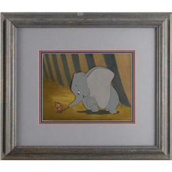 Dumbo Production Cel and Background "Dumbo" Production Cel and Background Original Art (Walt Disney,