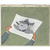 Image 1 : Walter Lantz "Case of the Red-Eyed Ruby" Cel & Backgnd "Case of the Red-Eyed Ruby" Production Cel an