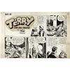 Milton Caniff Terry and the Pirates Partial Sunday Art Milton Caniff - Terry and the Pirates Partial
