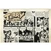 Milton Caniff Terry and the Pirates Partial Sunday Art Milton Caniff - Terry and the Pirates Partial