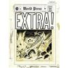 Image 1 : Johnny Craig - Extra #4 Cover Original Art (EC, 1955). Johnny Craig - Extra #4 Cover Original Art (E