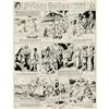 Hal Foster - Prince Valiant Sunday Comic Strip Original Hal Foster - Prince Valiant Sunday Comic Str