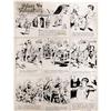 Hal Foster - Prince Valiant Sunday Comic Strip Original Hal Foster - Prince Valiant Sunday Comic Str