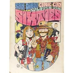 Rick Geary - San Diego Comic Con Program Cover Original Rick Geary - San Diego Comic Con Program Cov