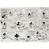 Manuel Gonzales - Mickey Mouse Sunday Comic Strip Origi Manuel Gonzales - Mickey Mouse Sunday Comic 