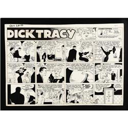 Chester Gould Dick Tracy Sunday Comic Strip Orig. Art Chester Gould - Dick Tracy Sunday Comic Strip 