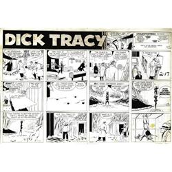 Chester Gould - Dick Tracy Sunday Comic Strip Orig. Art Chester Gould - Dick Tracy Sunday Comic Stri