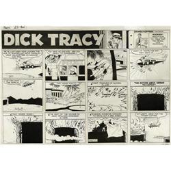 Chester Gould - Dick Tracy Sunday Comic Strip Orig. Art Chester Gould - Dick Tracy Sunday Comic Stri