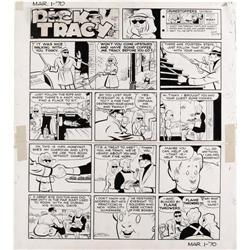 Chester Gould - Dick Tracy Sunday Comic Original Art Chester Gould - Dick Tracy Sunday Comic Strip O