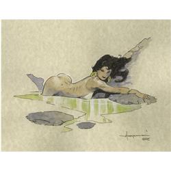 Mike Hoffman - Sexy Siren Illustration Original Art Mike Hoffman - Sexy Siren Illustration Original 