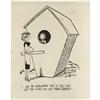 Hank Ketcham - Birdhouse Panel Cartoon Original Art Hank Ketcham - Birdhouse Panel Cartoon Original 