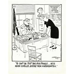 Hank Ketcham - Dennis The Menace Daily Comic Strip Art Hank Ketcham - Dennis The Menace Daily Comic 