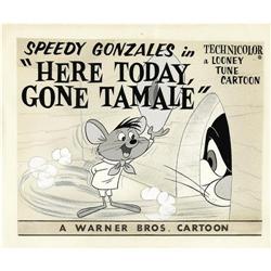 Warner Bros. Artist - "Speedy Gonzalez in Here Today, G No lot. [BR][BR]Important notice:
