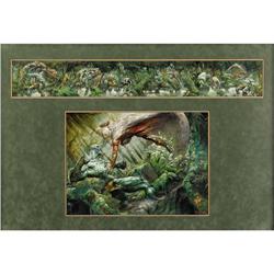 Greg Staples - "Swamp Thing versus Demon" Painting Orig Greg Staples - Swamp Thing versus Demon Pain