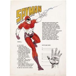 Jim Steranko - Spyman Concept Art, Partial Cover Origin Jim Steranko - Spyman Concept Art, Partial C