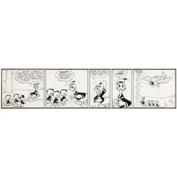 Al Taliaferro - Donald Duck Daily Comic Strip Original Al Taliaferro - Donald Duck Daily Comic Strip